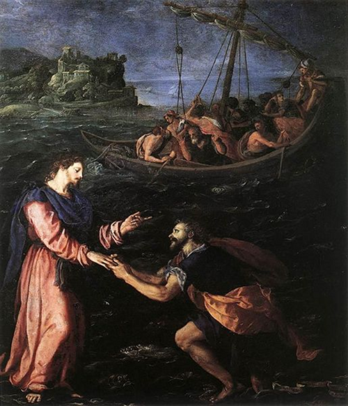 St. Peter Walking on Water Alessandro Allori
