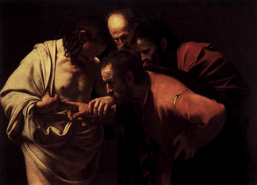 The Incredulity of St. Thomas Caravaggio