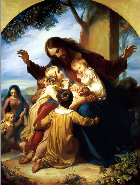 Suffer the Little Children by Carl Christian Vogel von Vogelstein