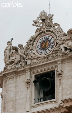 Bells in April 2005 announcing the new Pope's election.